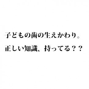 歯の生える時期と順番｜永久歯編